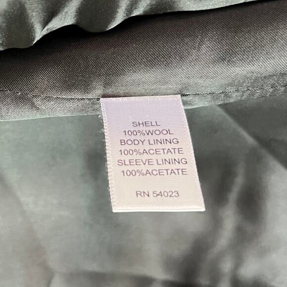 Banana Republic Modern 100% Wool Blazer Black 38R Classic Tailored Old Money - Picture 8 of 8